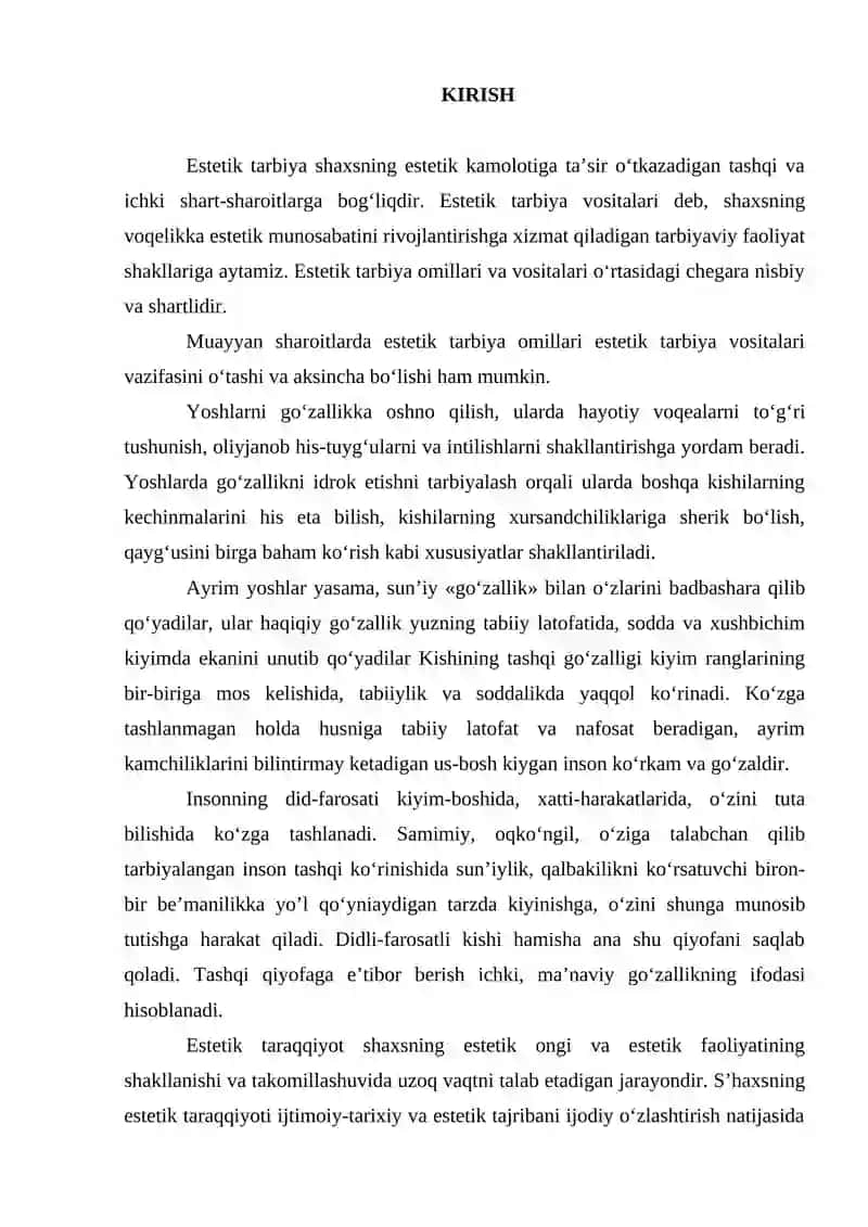 BOLALARDA TABIAT ORQALI ESTETIK DID, ESTETIK MUNOSABATLARNI TARBIYALASH 2