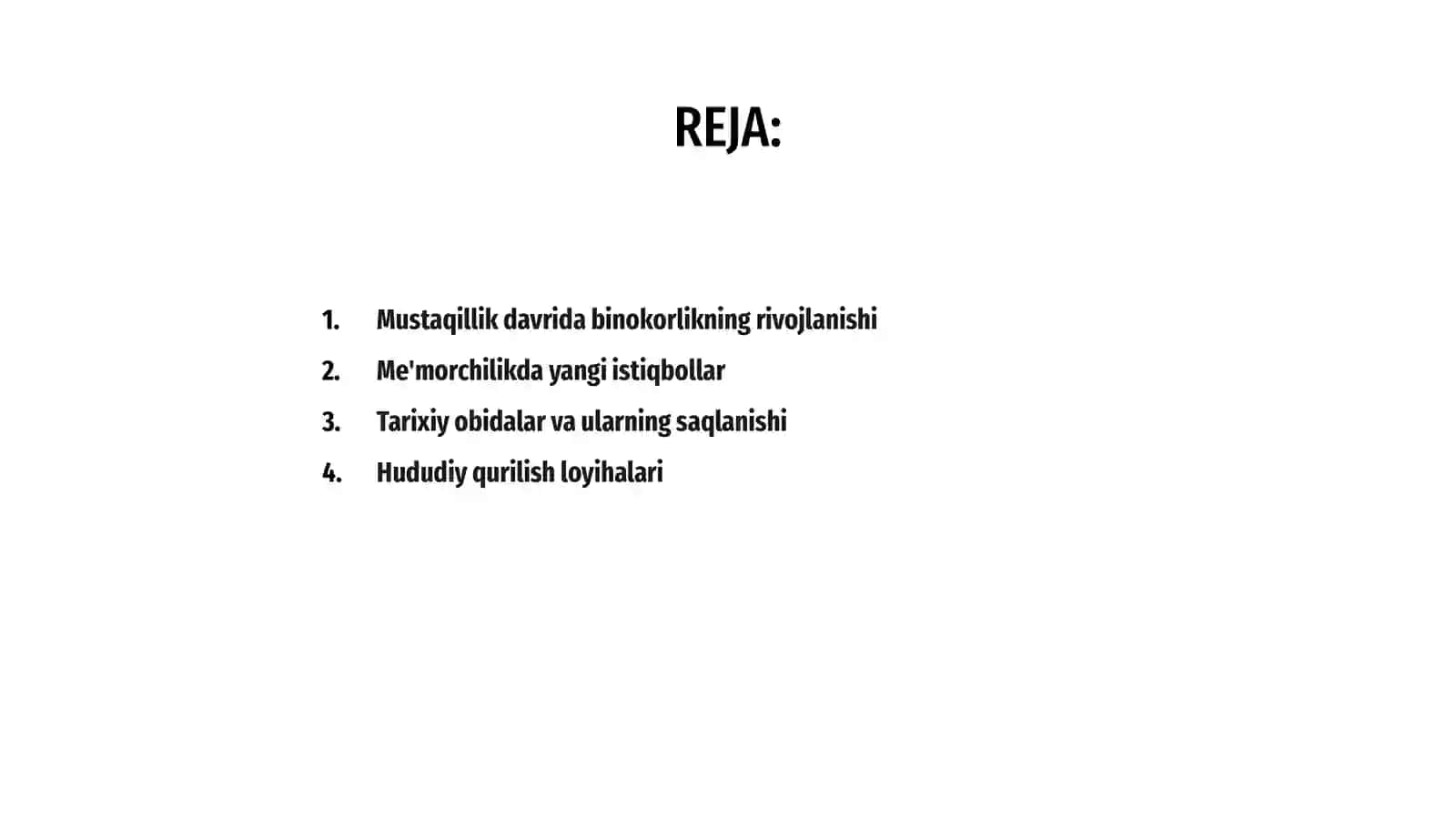 Mustaqillik yillarida binokorlik va me'morchilik 2
