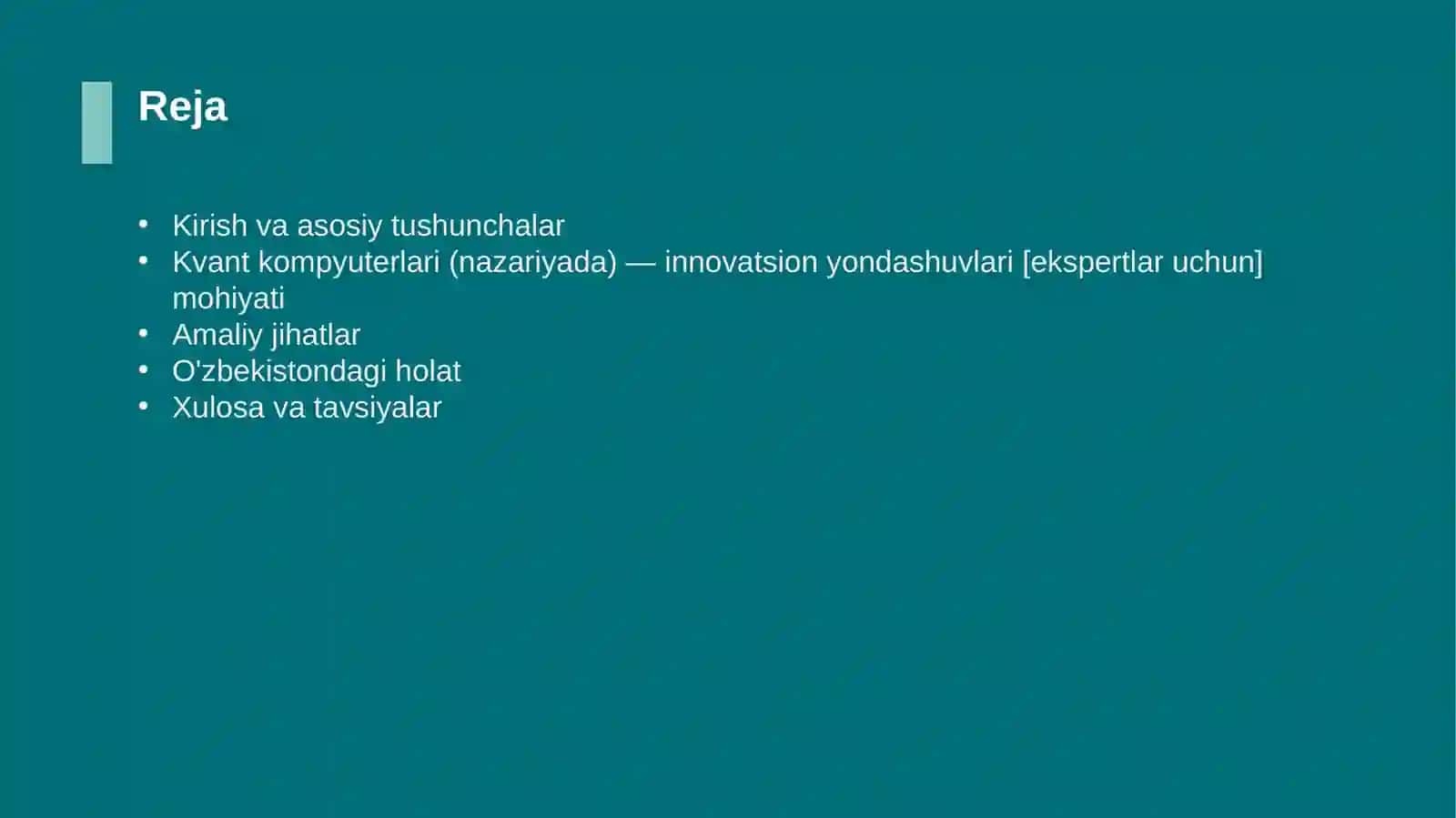 Kvant kompyuterlari (nazariyada) — innovatsion yondashuvlari [ekspertlar uchun] 2