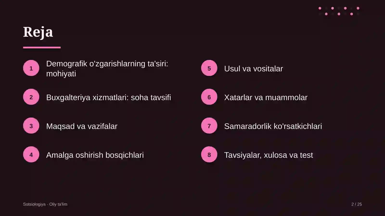Demografik o'zgarishlarning ta'siri: mohiyati 2