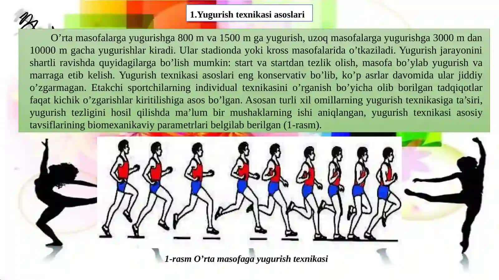 Oʻrta va uzoq masofaga yugurish texnikasini oʻrgatishni takomillashtirish 2