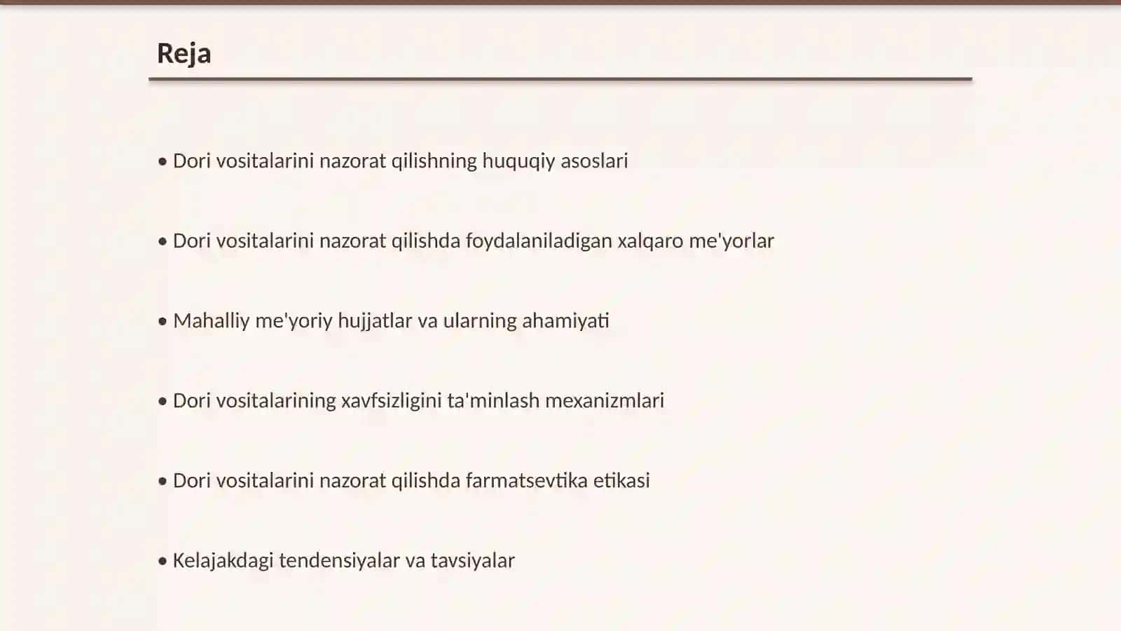 Dori vositalarini nazorat qilishda foydalaniladigan me'yoriy hujjatlar 2