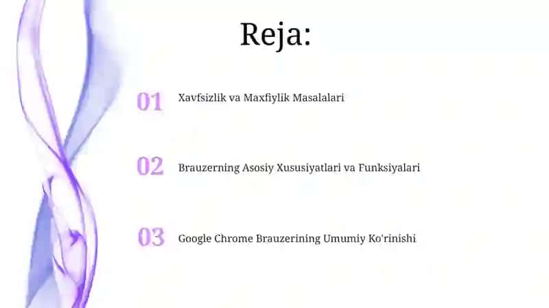 Google Crome brauzeri haqida tushuncha 2