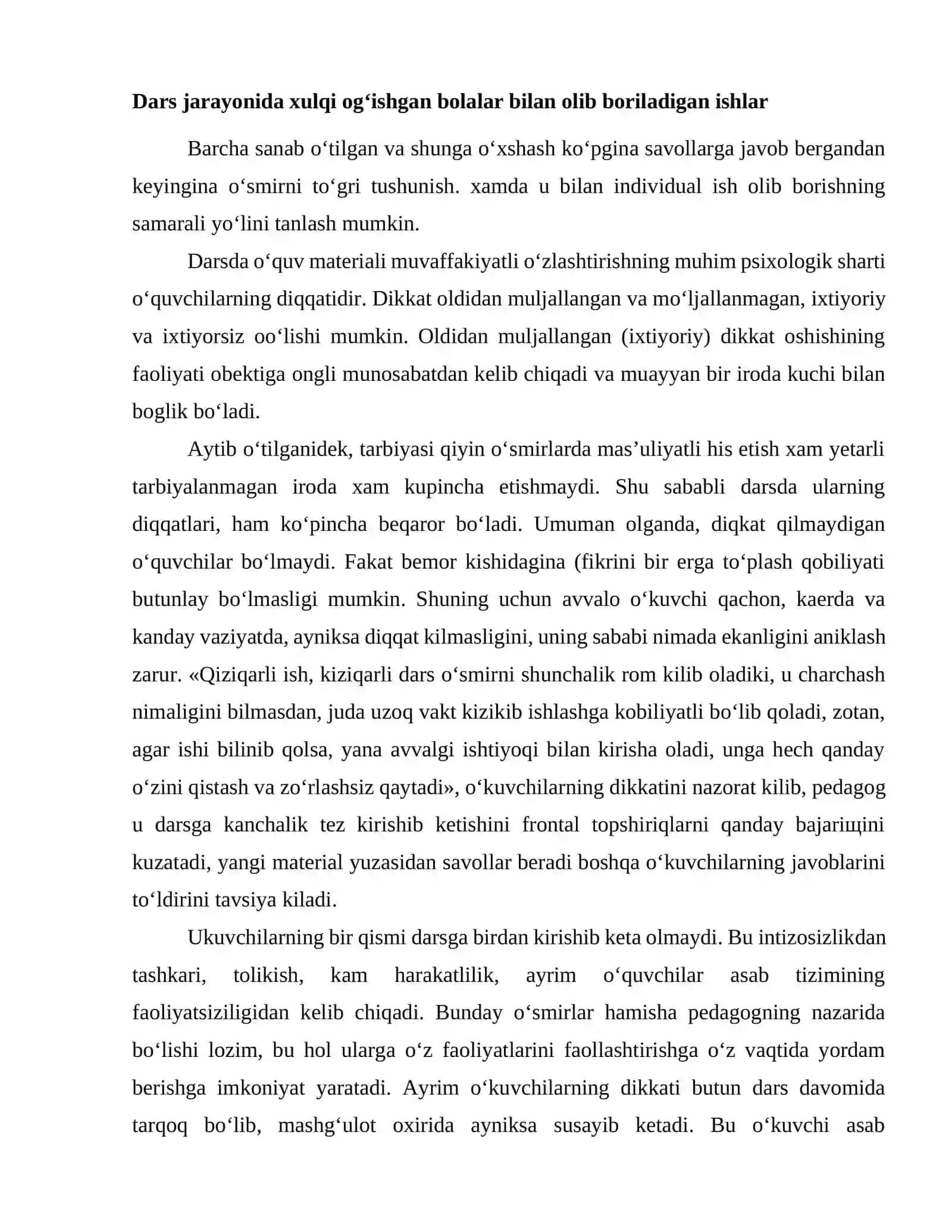 Dars jarayonida tarbiyasi qiyin oʻsmirlar bilan ishlash 2