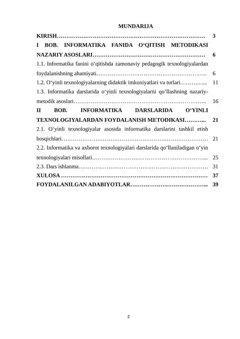 Informatika va axborat texnalogiyalari darslarida o‘yinli texnologiyalardan foydalanish 2
