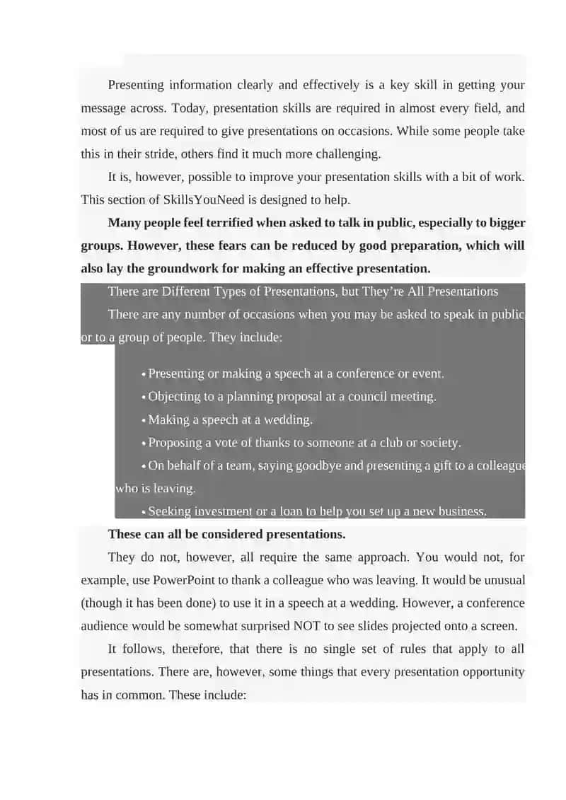 Presentation Skills 2