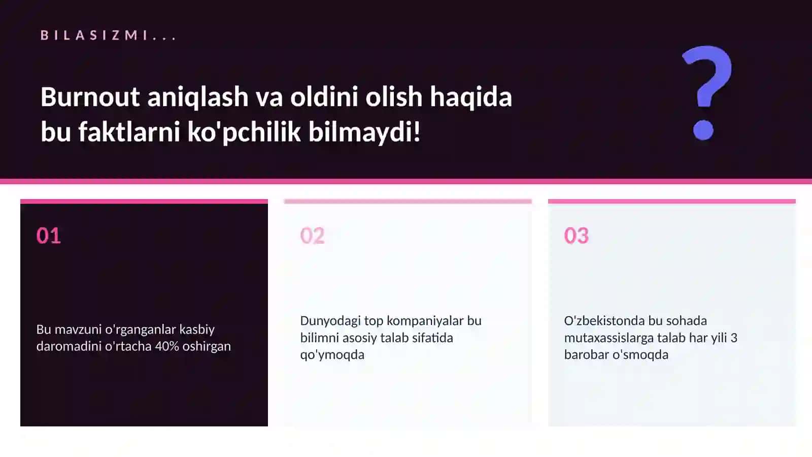 Burnout aniqlash va oldini olish 2