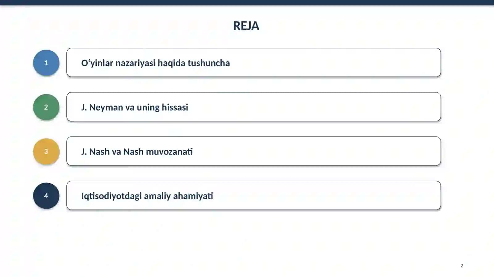 J. NEYMAN VAJ. NASHNAZARIYALARI 2