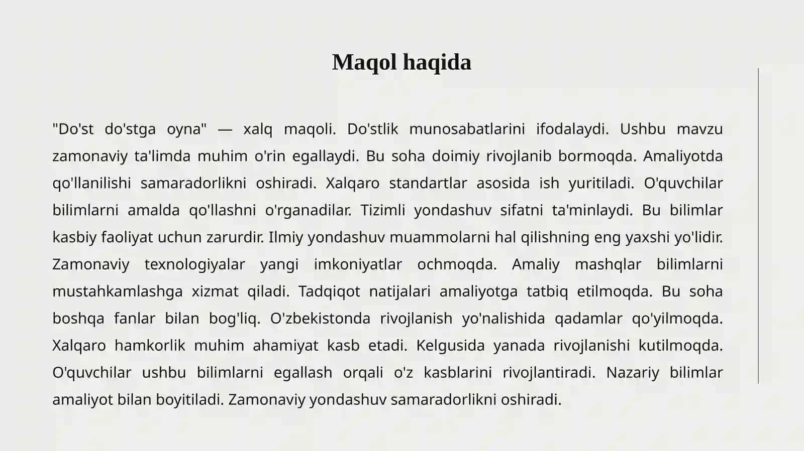 Do'st do'stga oyna 2