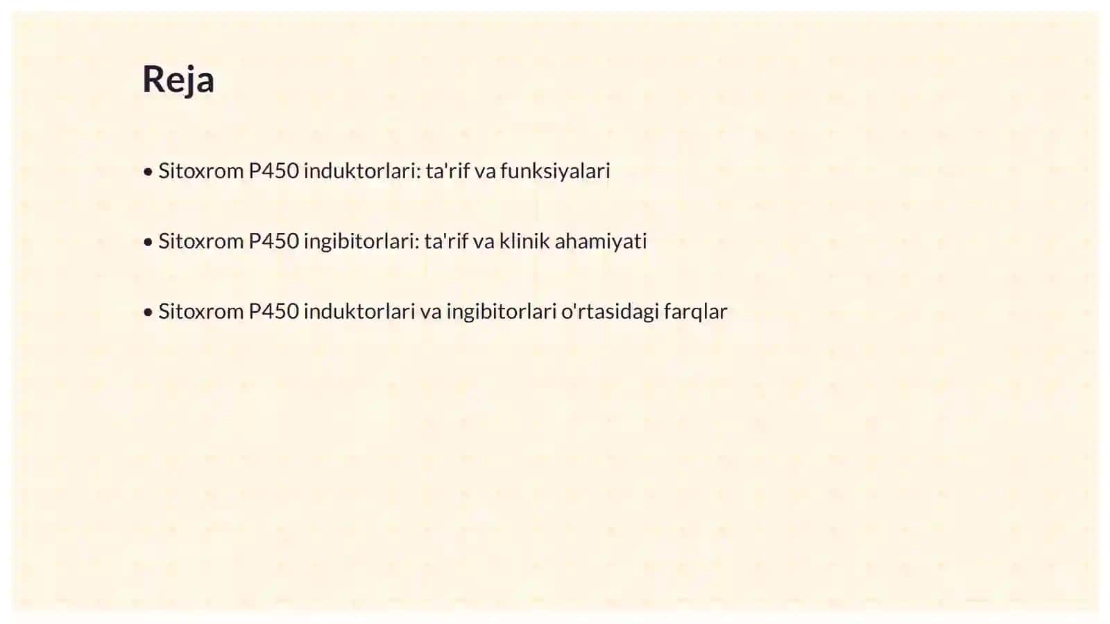 Sitoxrom P450 Induktorlari va Ingibitorlari 2
