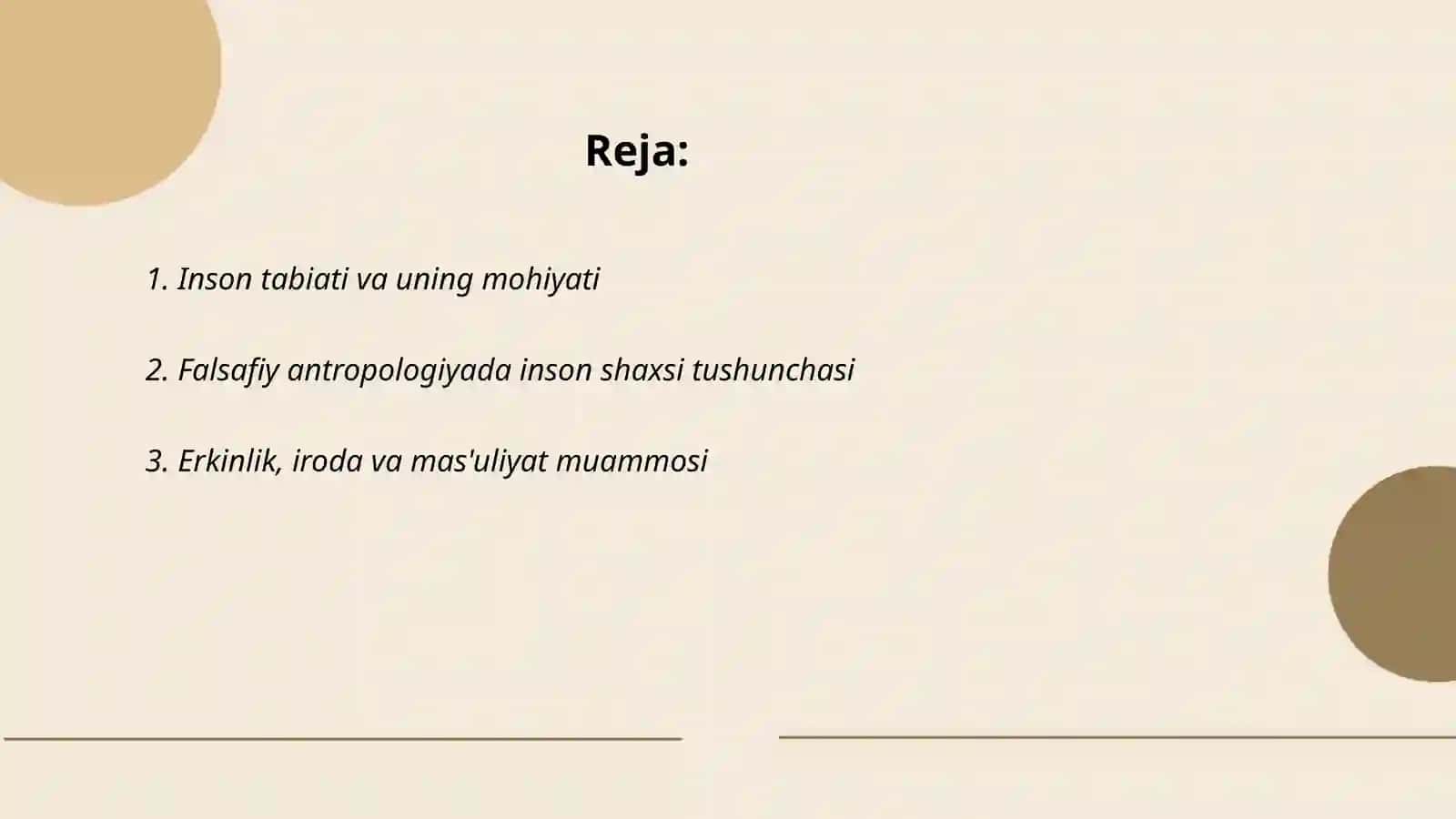 Inson falsafasi va falsafiy antropologiya 2