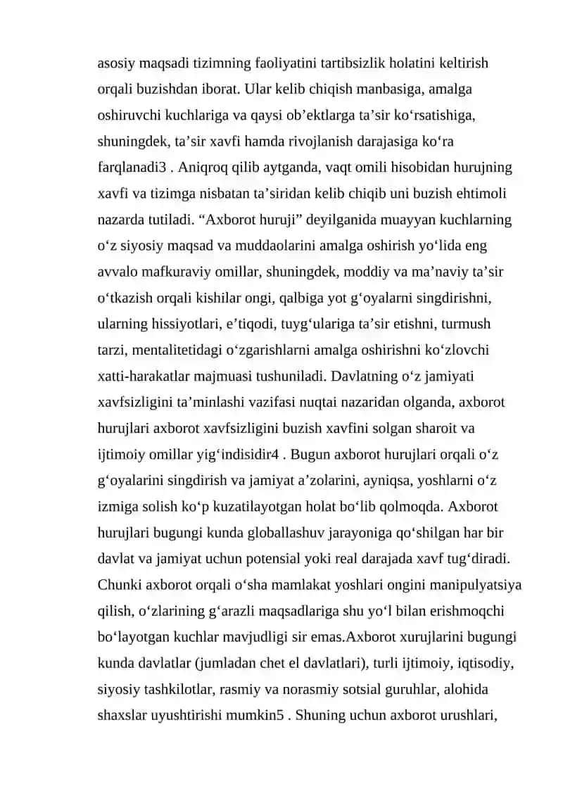 Axborot xurujlari va ularning inson onggiga salbiy ta`siri 2