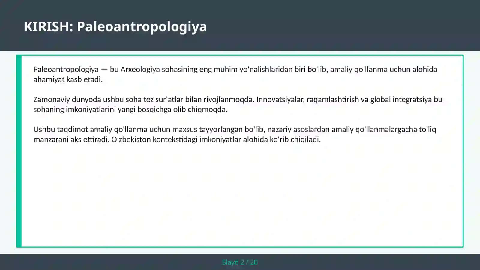 PALEOANTROPOLOGIYA 2