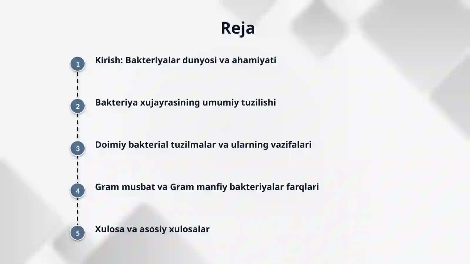 BAKTERIYA XUJAYRASINING TUZILISHI. DOIMIY BO'LGAN BAKTERIAL TUZILMALAR. GRAMmusbat va GRAMmanfiy bakteriyalar tuzilishi va ularning farqlari 2