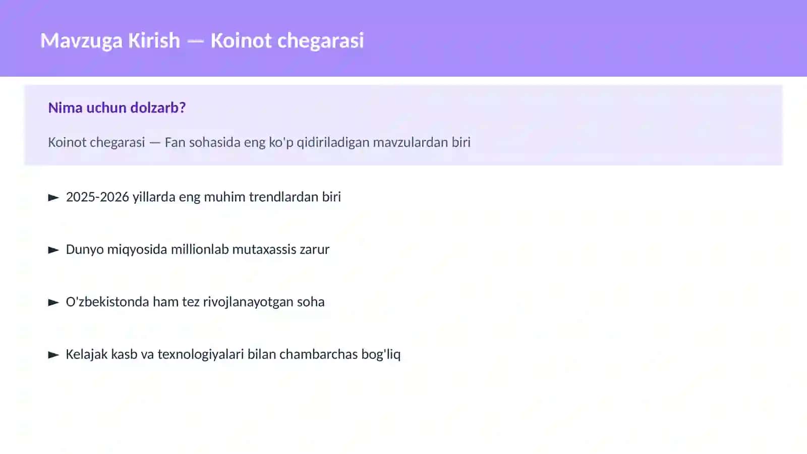 KOSMOSNI TADQIQ 2
