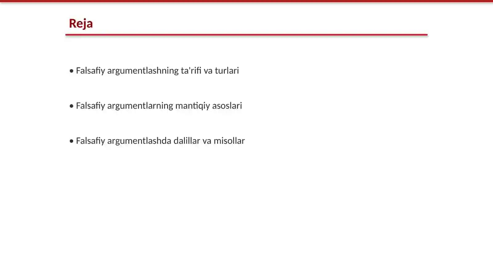 Falsafiy argumentlash mavzusida loyihaviy taqdimot 2