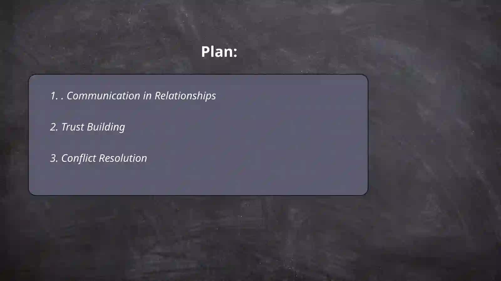 Communication in Relationships 2