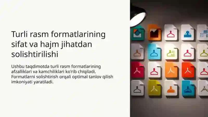 Rasm formatlarining solishtirilishi 2