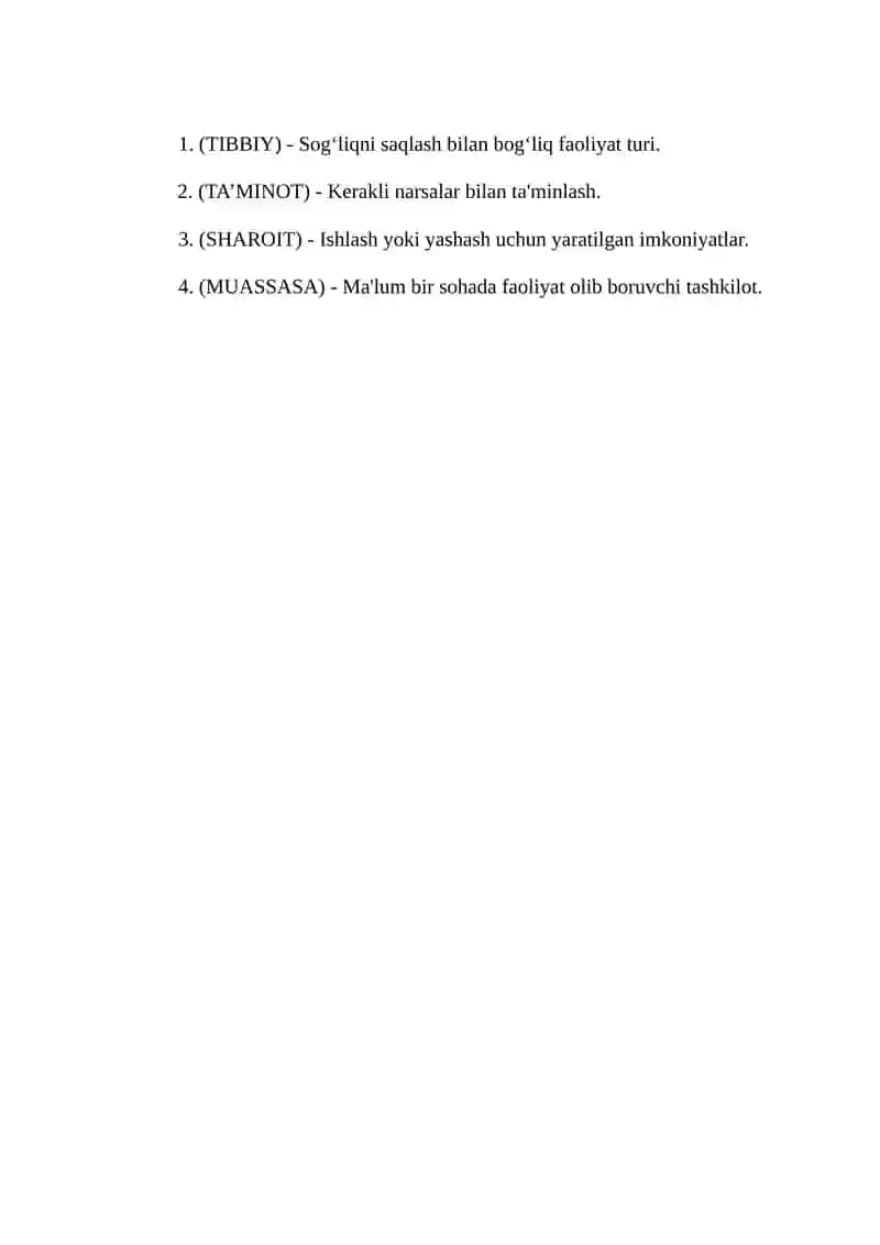 Davolash-profilaktika muassasalarida tibbiy xodimlarning salomatligini ta’minlovchi mehnat sharoitlarini tashkil qilish 2