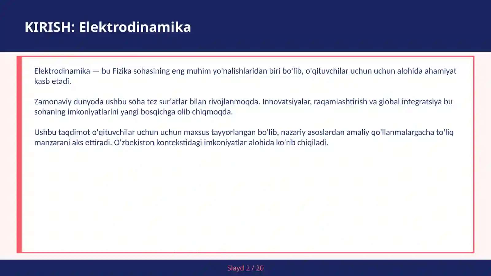 Elektrodinamika 2