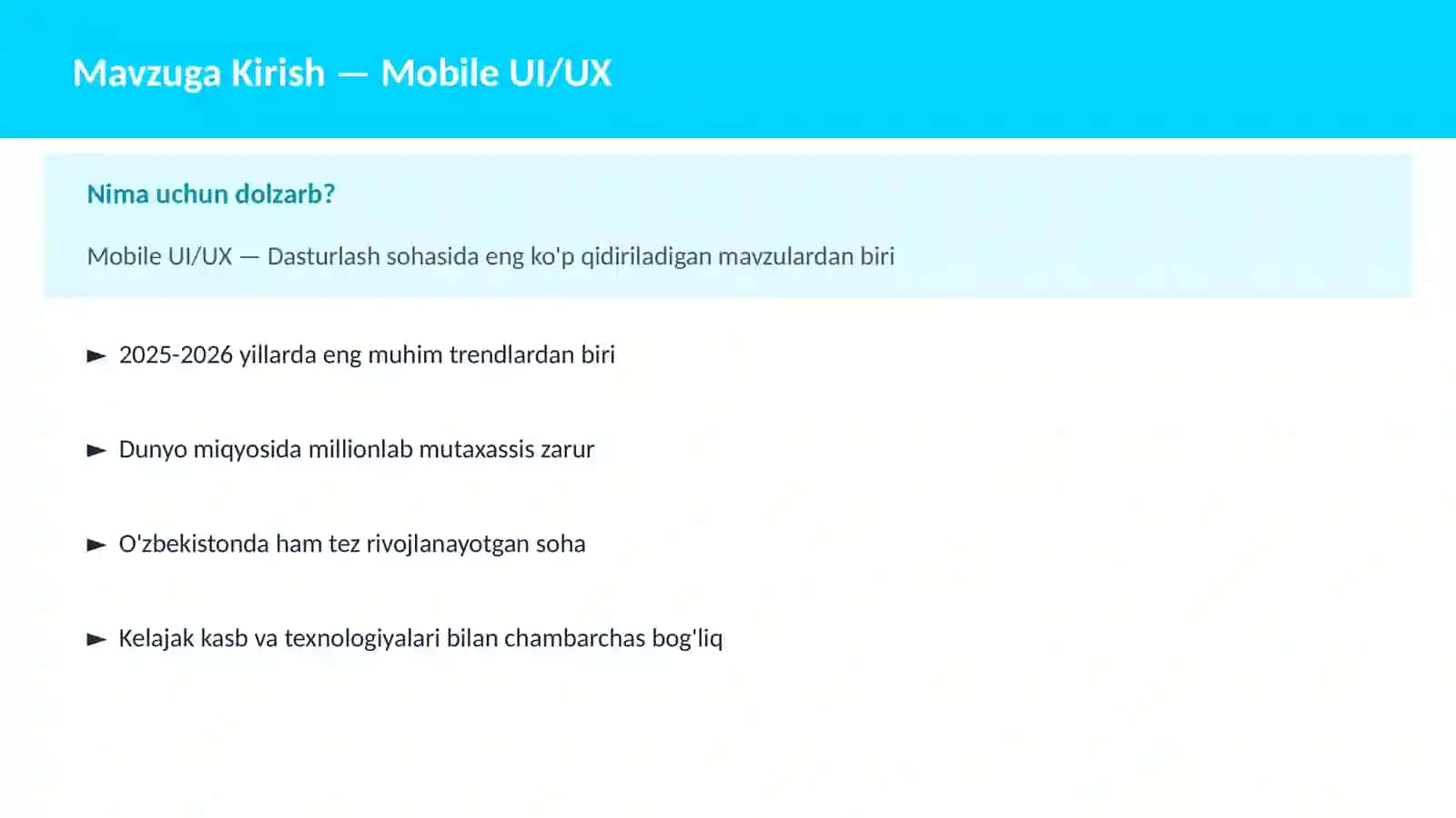 Mobile UI/UX 2
