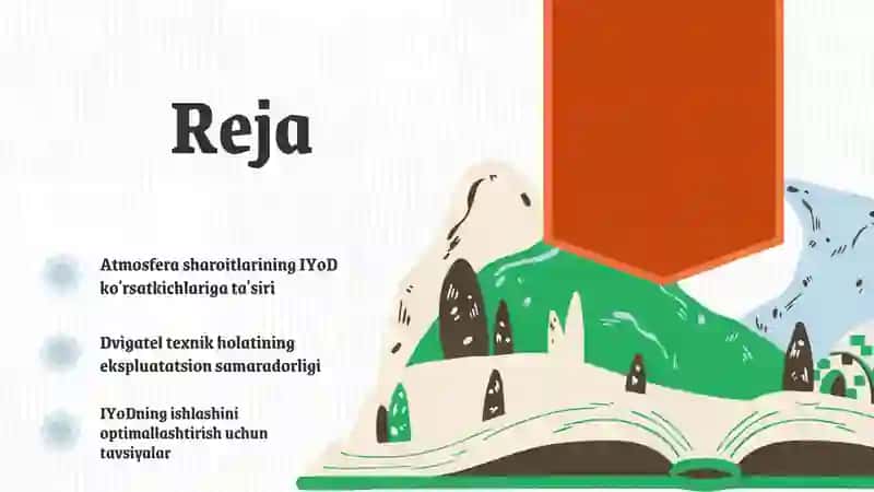 Atmosfera sharoitlari va dvigatel texnik holatining IYoDning ekspluatatsion ko'rsatkichlariga ta'siri 2