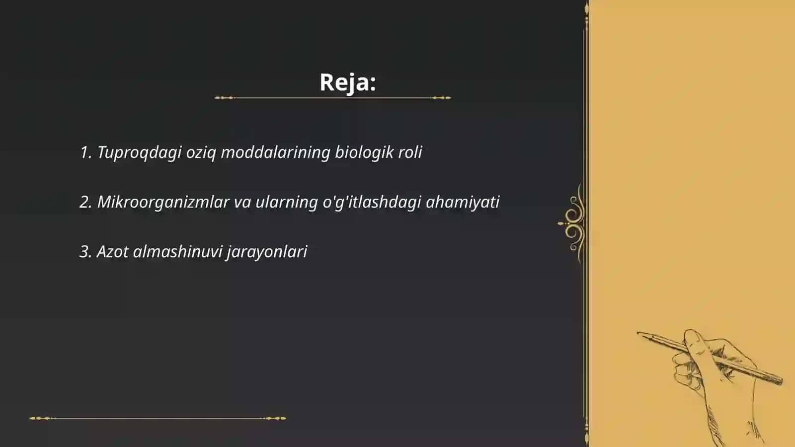 Oʻgʻitlash tiziminig biyologik asoslari donli ekinlarinig umumiy tavsiya 2