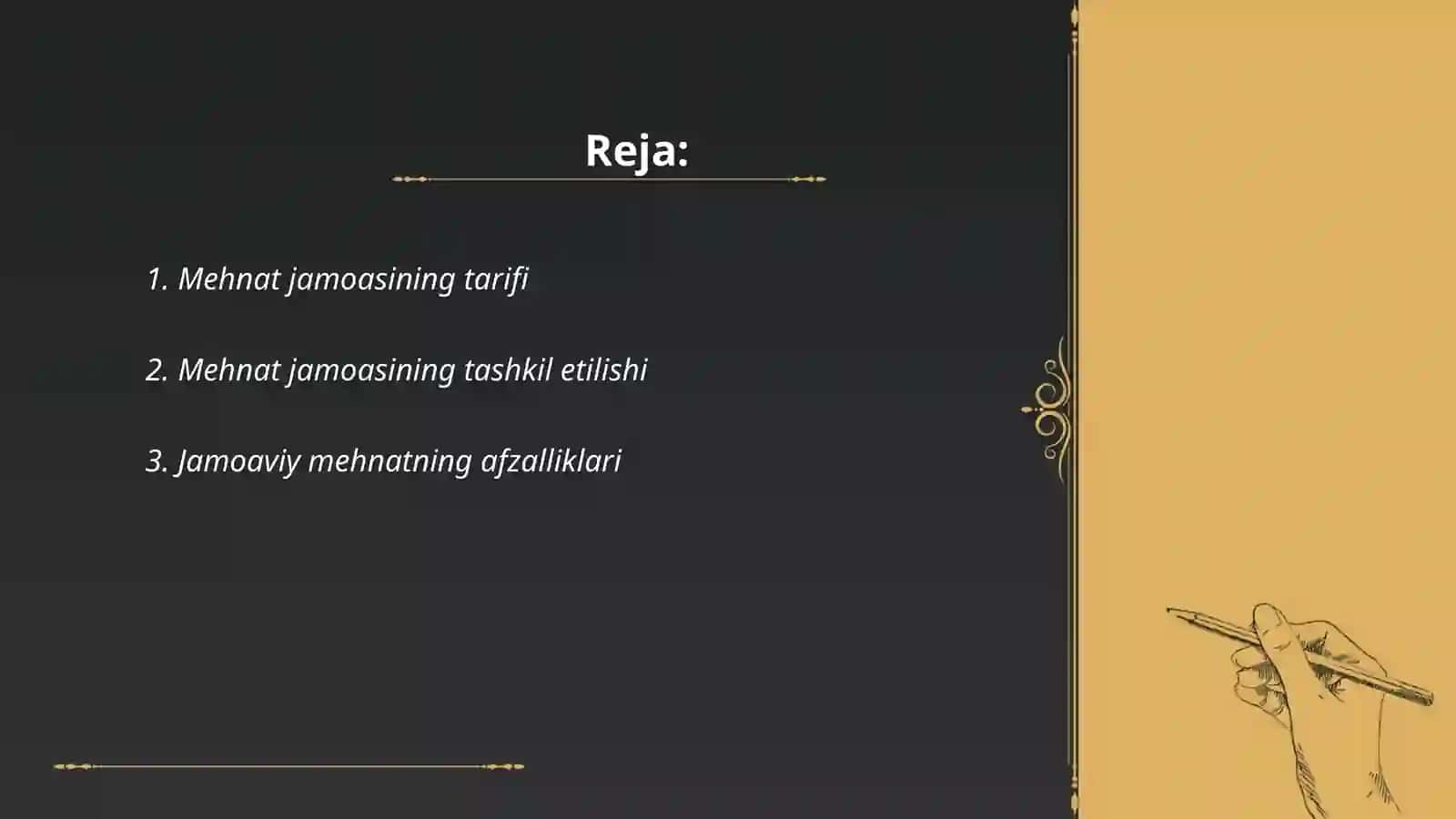 Mehnat jamoasi va uning shakllanishi 2