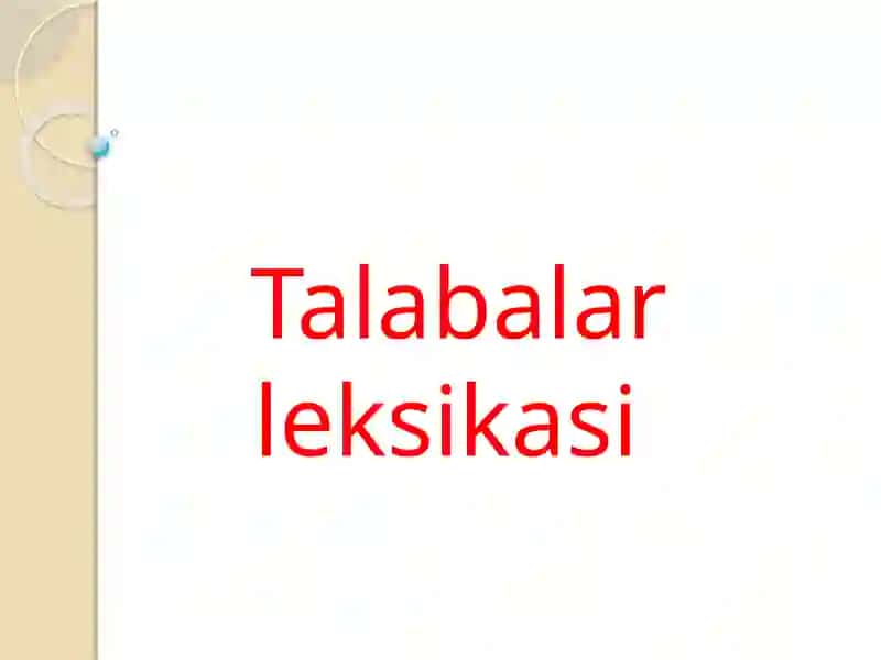 Talabalar leksikasi 2