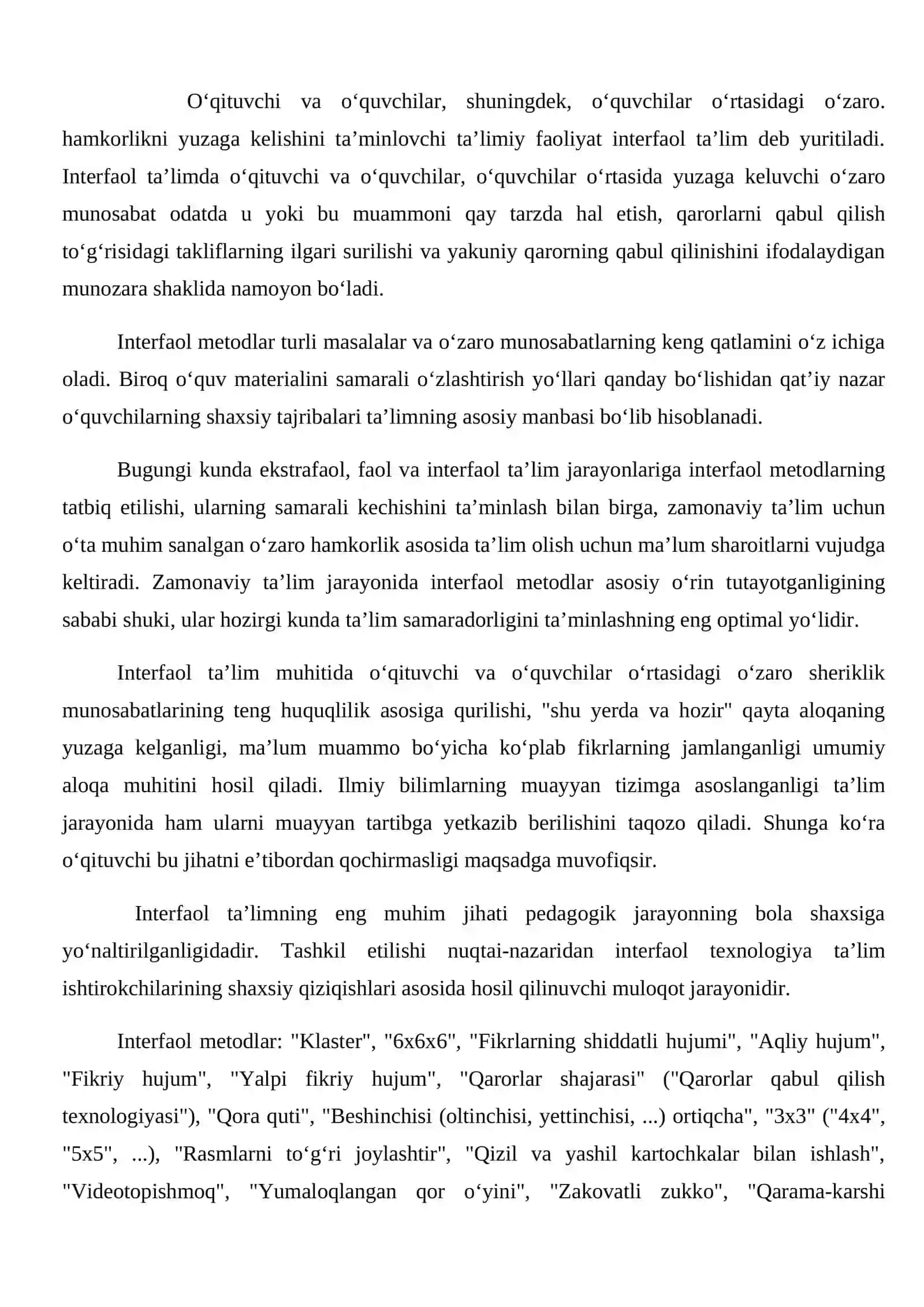 MAXSUS TA’LIM TIZIMIDA INTERFAOL USULLARDAN FOYDALANISHNING DIDAKTIK IMKONIYATLARI 2