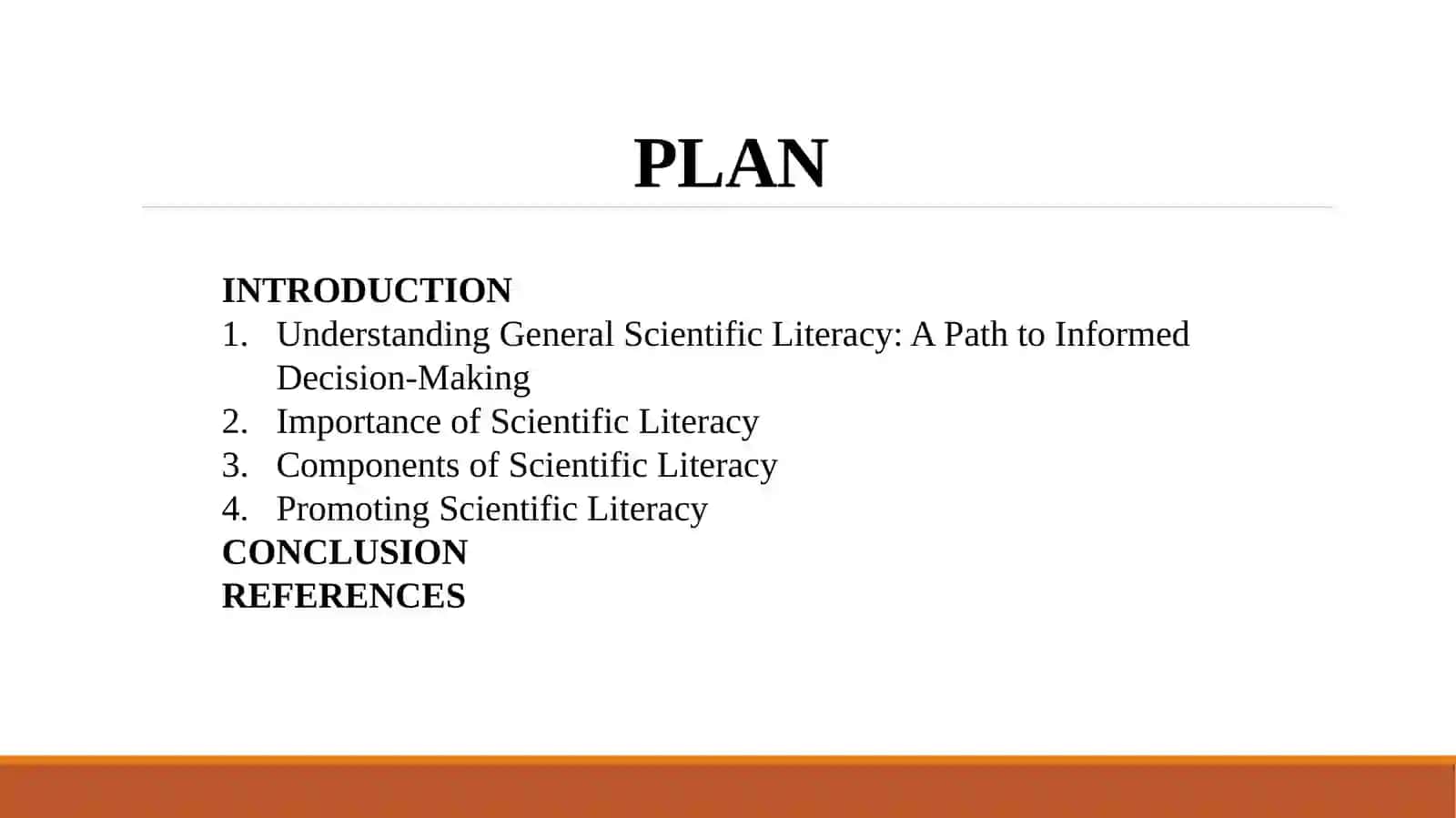 General scientific level. 2