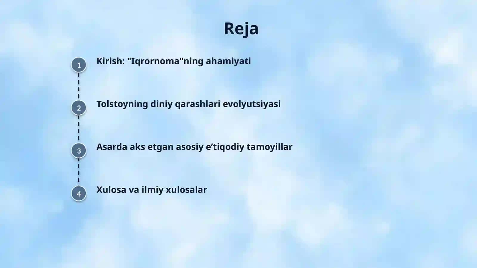 Lev Tolstoyning “Iqrornoma” asaridagi diniy eʼtiqodlarni tahlil etish 2