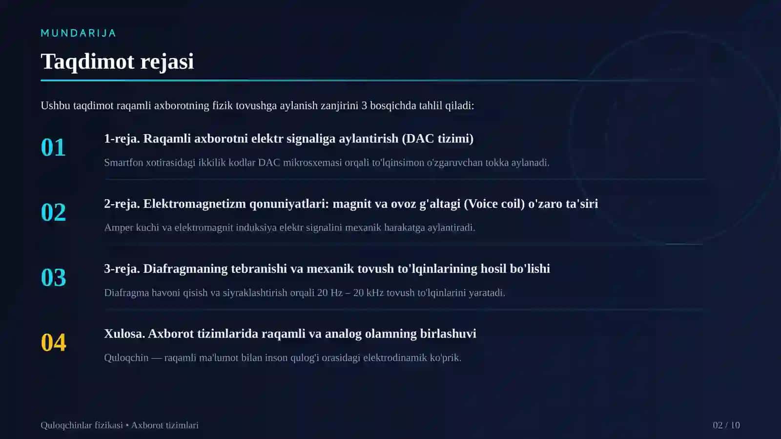 Quloqchinlar (Naushniklar) fizikasi 2