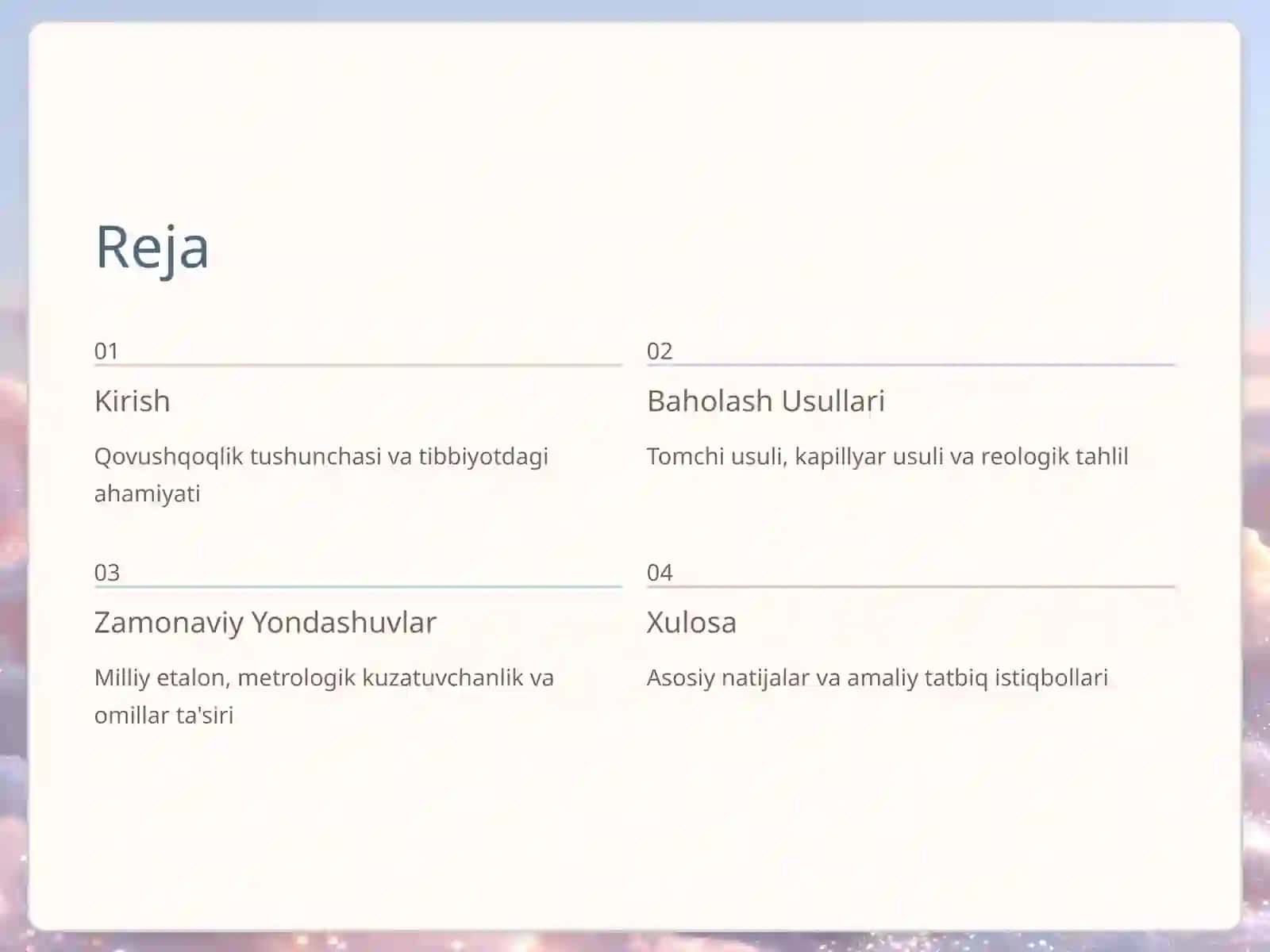 Biologik Suyuqliklarning Qovushqoqligini Aniqlash Usullari 2