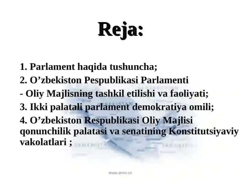 Parlamentning tizimi 2