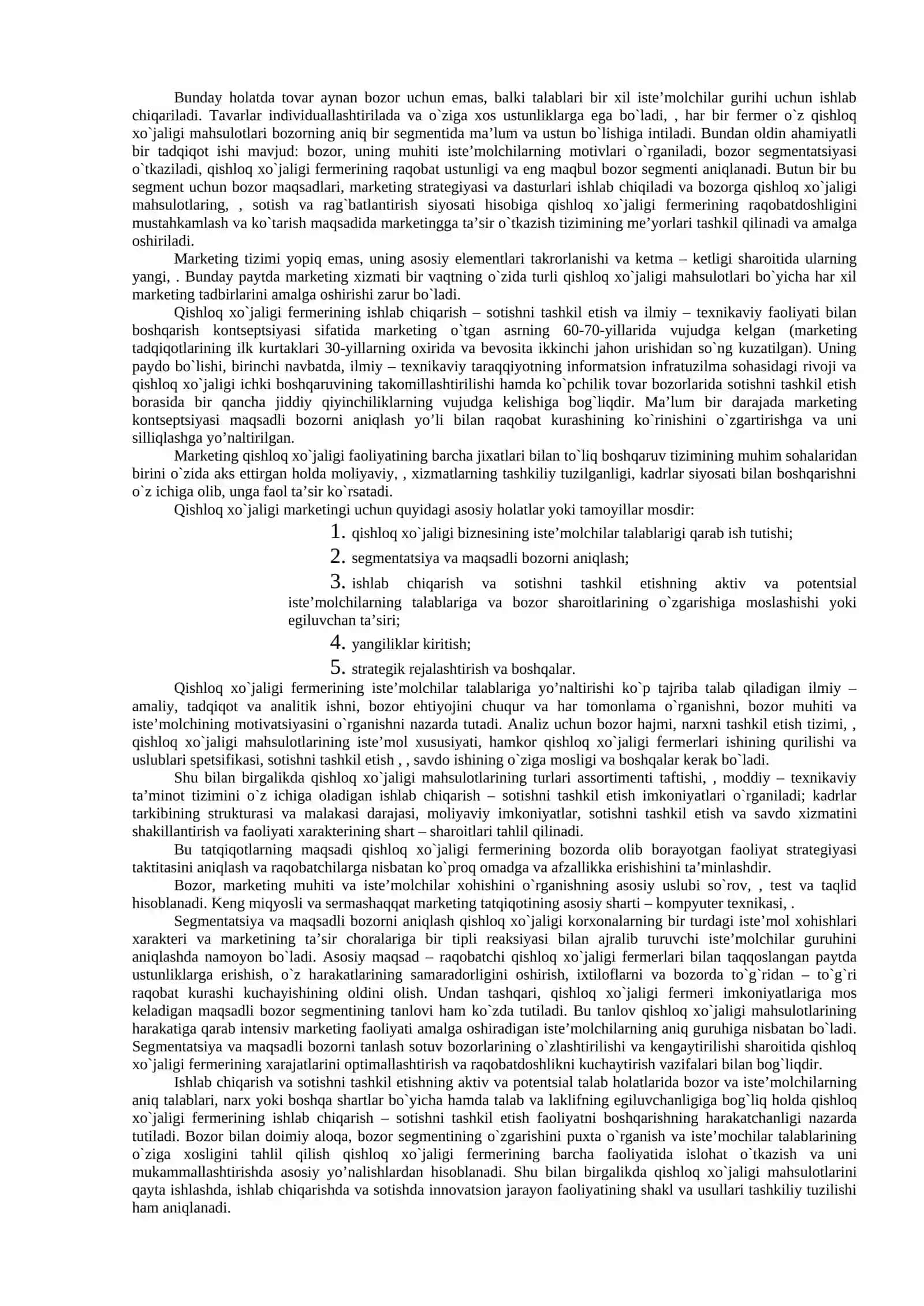 Markеting tushunchasi, uning mohiyati va samaradorligi 2