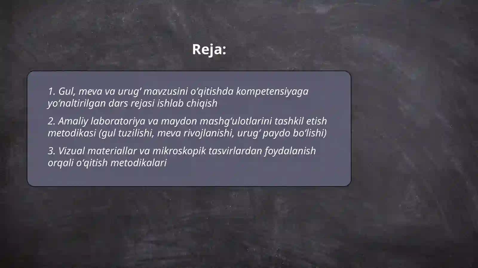Gul meva va urugʻ mavzusini oʻrganish metodikasi 2