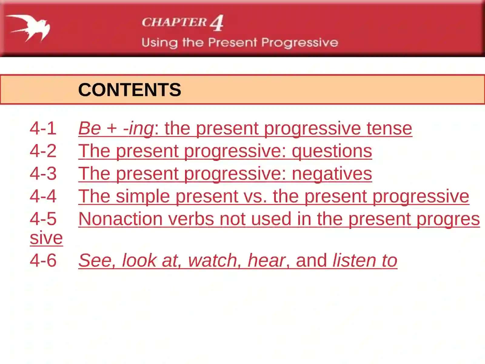 Present Progressive Tense 2