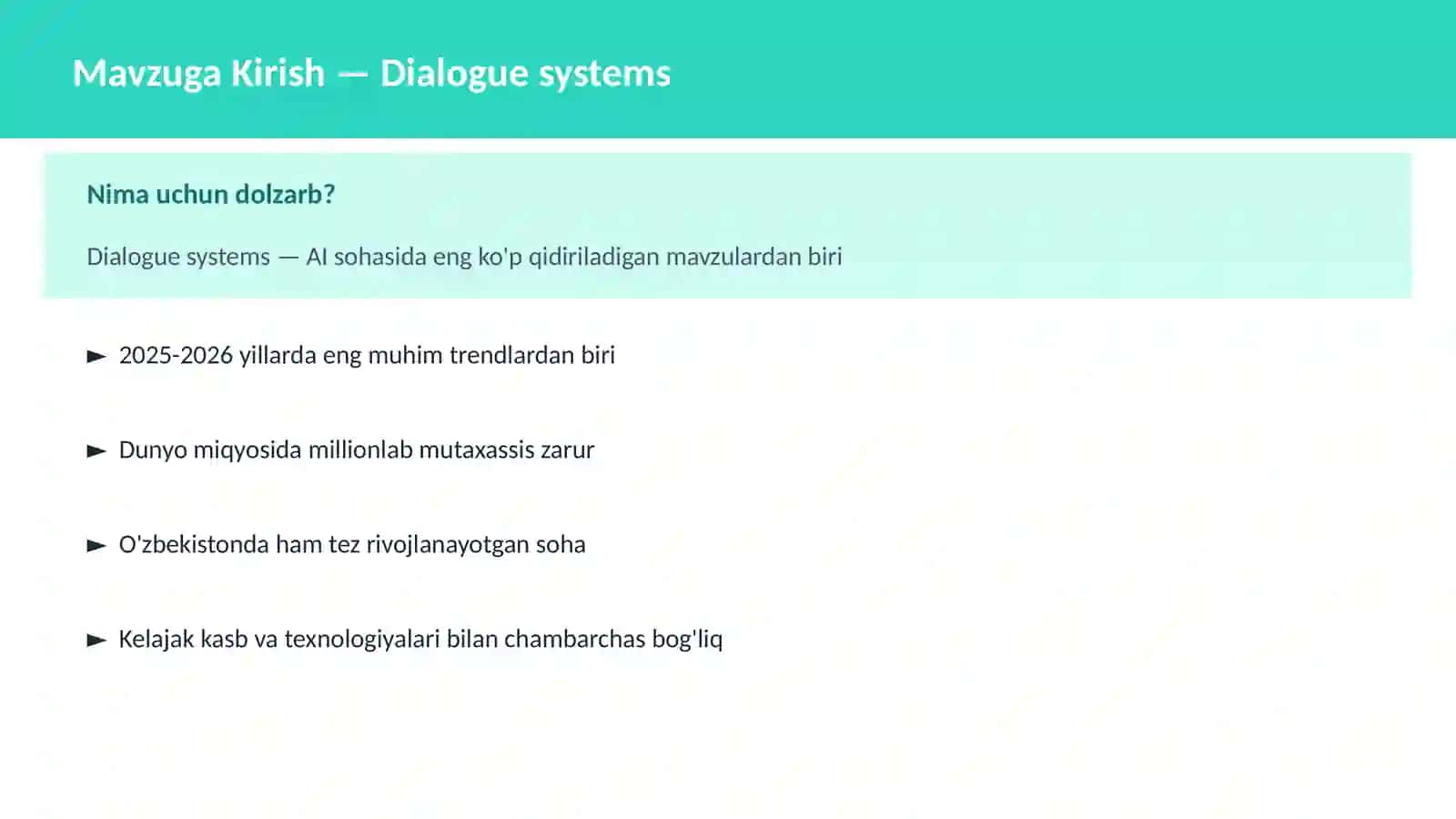 AI | NLP TABIIY TIL QAYTA ISHLASH 2