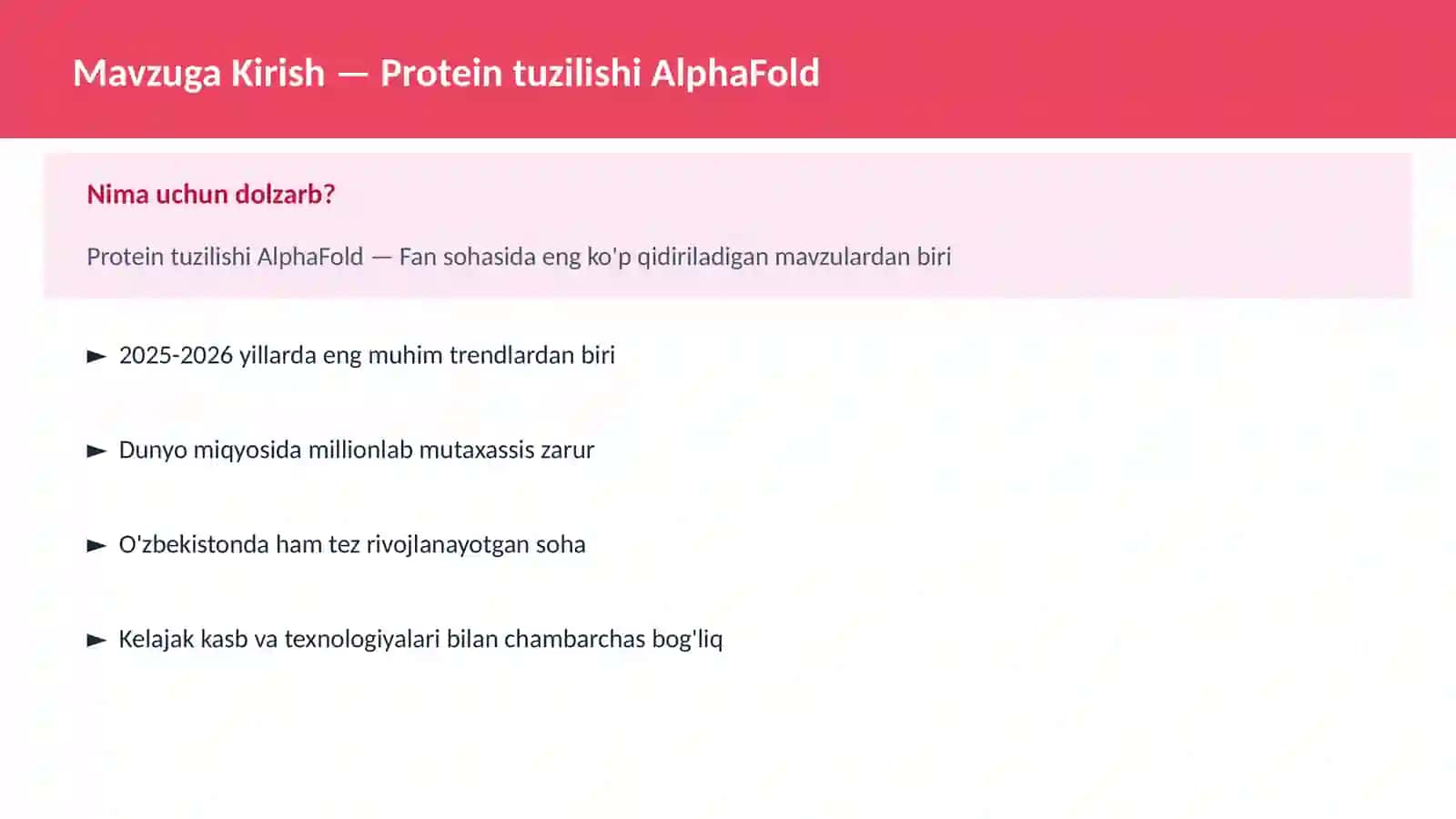 Protein tuzilishi AlphaFold 2