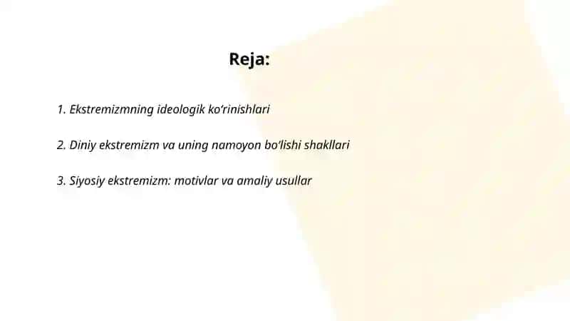 Ekistremizmning koʻrinishlari va namayon boʻlishi shakllari 2