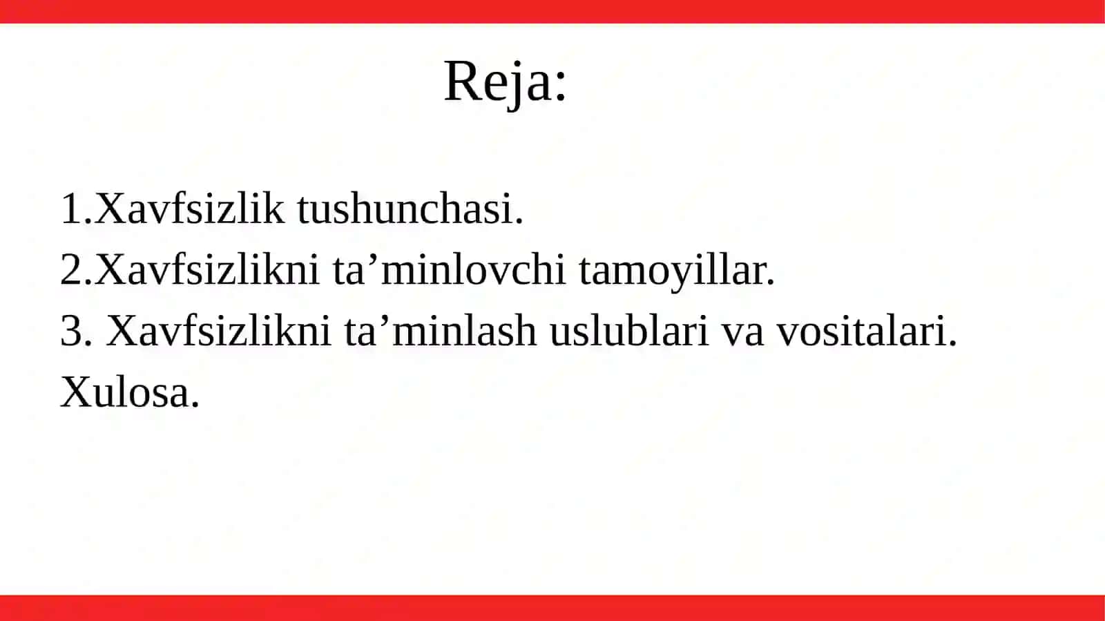 Xavfsizlikni ta'minlash tamoyillari va uslublarini tahlil qilish 2