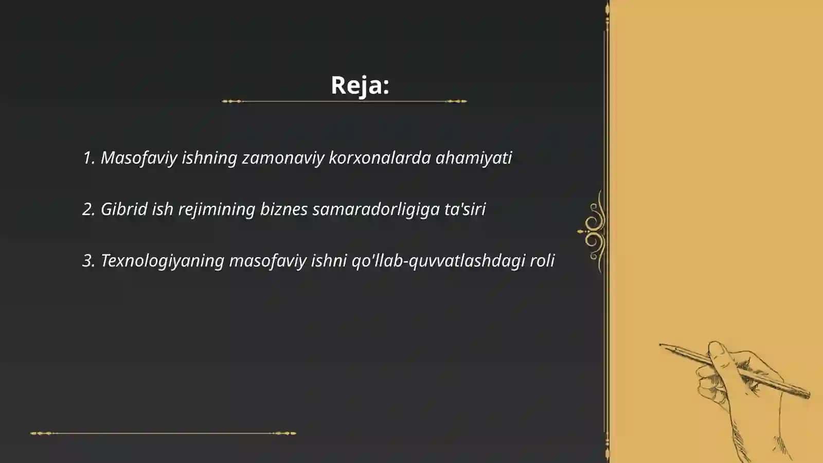 Zamonaviy korxonalarda masofaviy va gibrid ish usullarining kelajagi 2