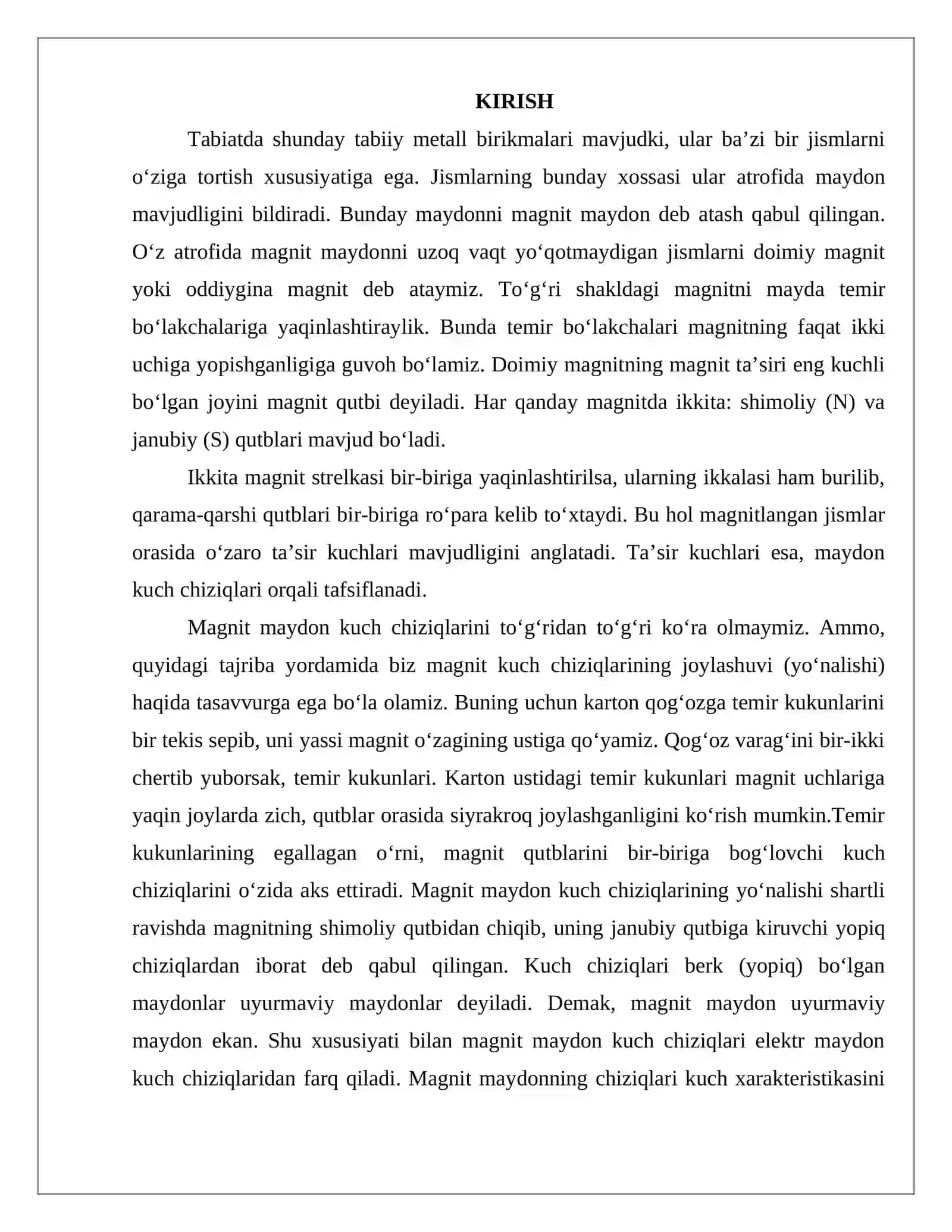 Yerning magnit maydoni 2