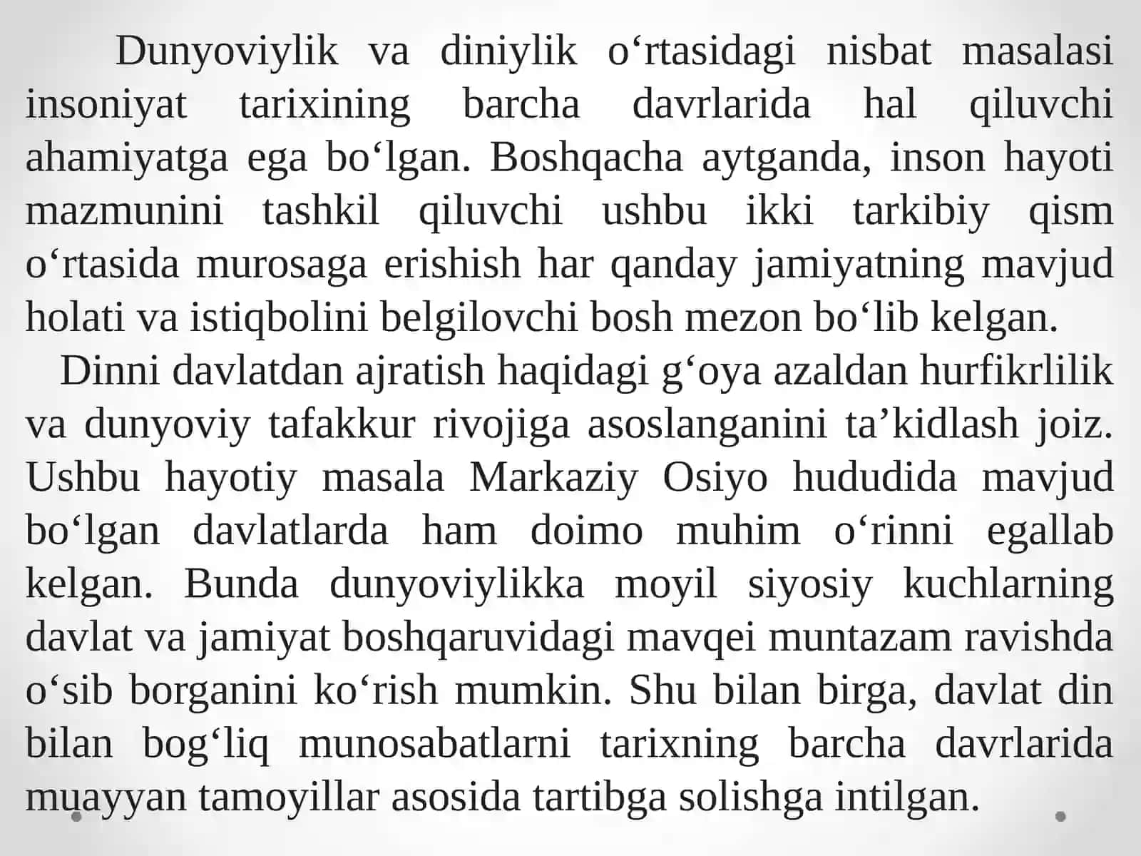 Dunyoviy va diniy bilimlarni mutanosibligini ta'minlashning ahamiyati 2