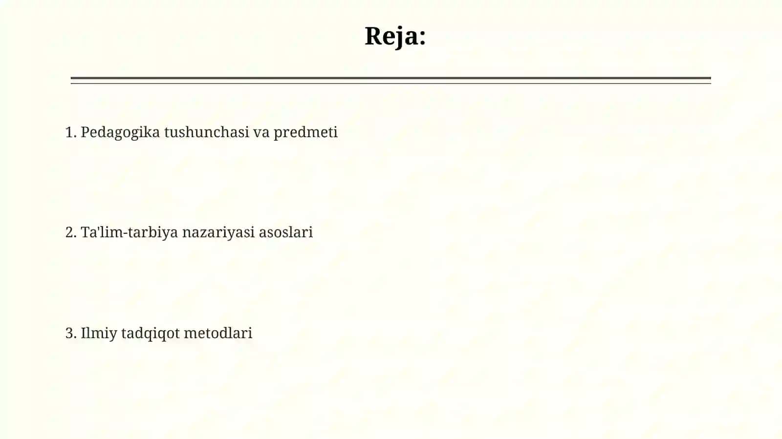 Umumiy pedagogika ta'lim tarbiya nazariyasi 2