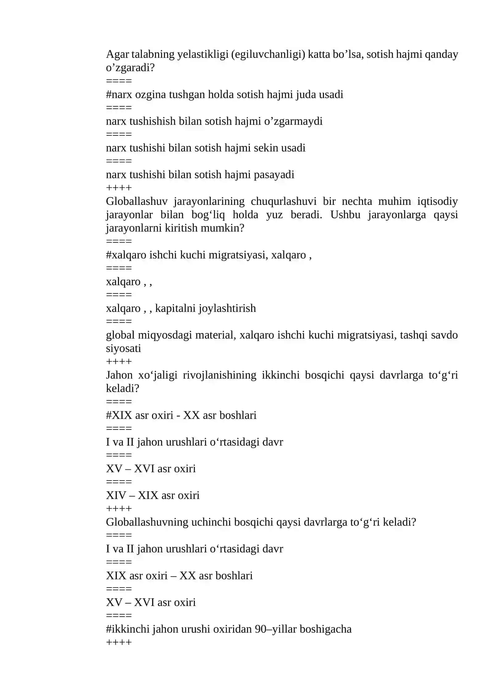 hayotga tadbiq etish 2