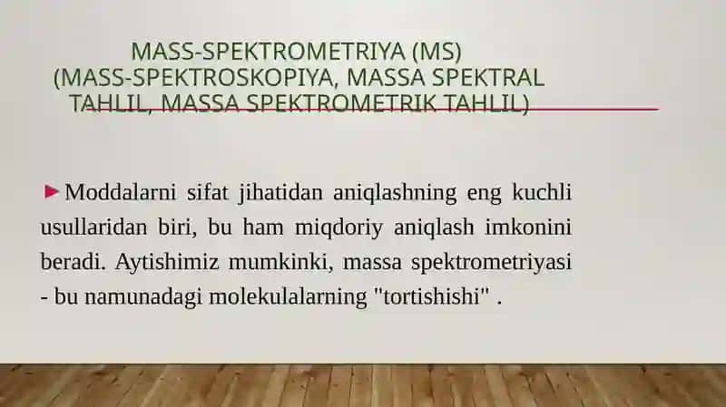 Mass-spektrometriya 2