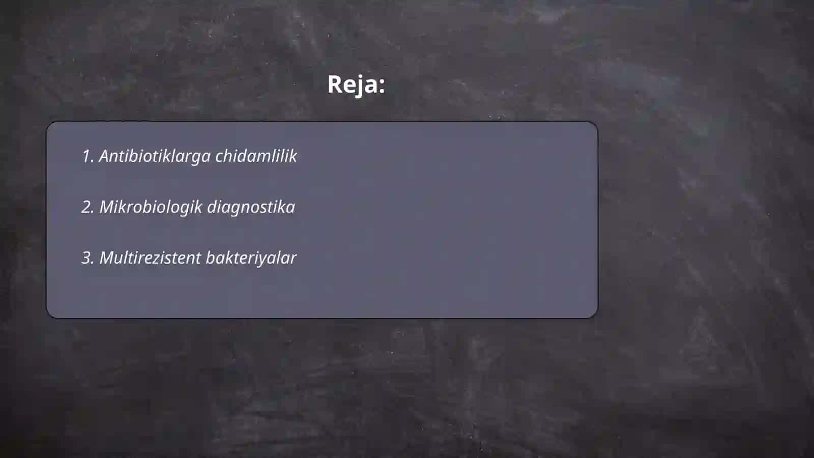 O'sma hujayralarning kimyoviy dori |ositalaliga multirezistentlik 2