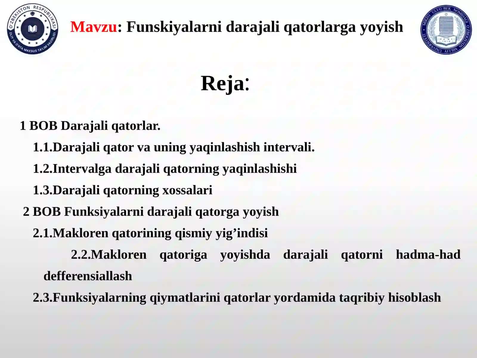Funskiyalarnidarajaliqatorlargayoyish 2